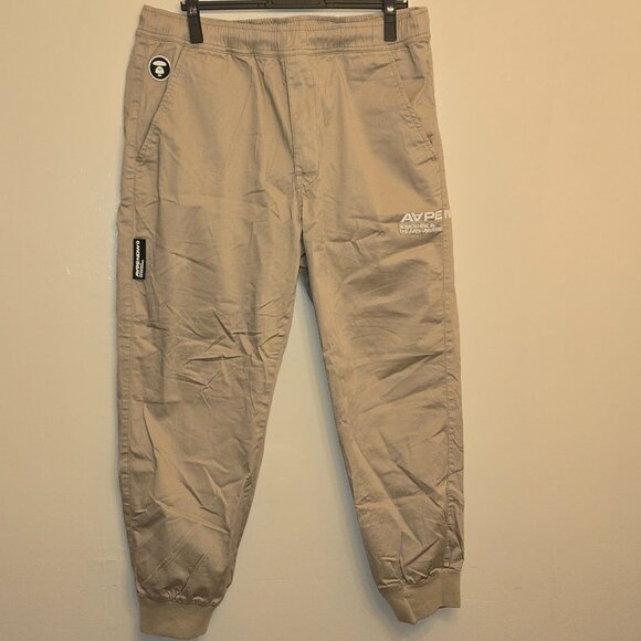 AAPE Lounge Jogger Pants - Beige - Picture 1 of 16